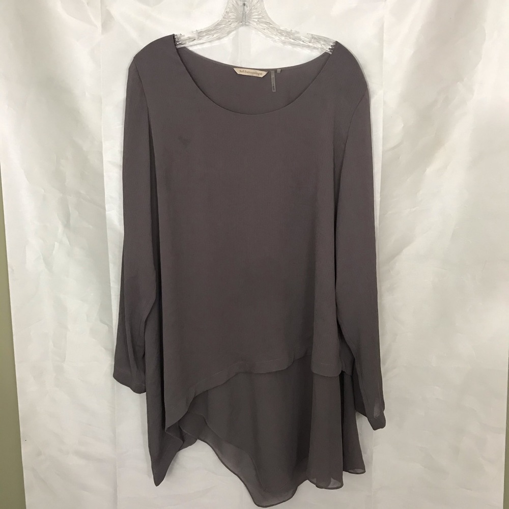 Soft Surroundings Mayfair Chiffon Tunic Blouse - Picture 2 of 7